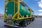 Tank container with dangerous goods