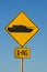 Tank Crossing Sign