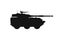 Tank destroyer wma 301. maneuver combat vehicle icon. war and army symbol. isolated vector image