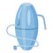 Tank filter icon cartoon vector. Water purification