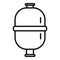 Tank filter icon outline vector. Beach pool