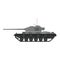 Tank German World War 2 Tiger I heavy tank. Military army machine war, weapon, battle symbol silhouette side view icon