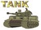 Tank and large word