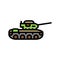 tank machine color icon vector illustration