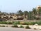 Tank parking area on a base in Iraq