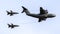 Tanker airplane aerial refuelling bomber jets