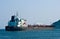 Tanker BW Lynx anchored in the roads. Nakhodka Bay. East (Japan) Sea. 01.08.2014