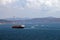 Tanker dodges commuter ferry boats