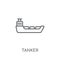 Tanker linear icon. Modern outline Tanker logo concept on white