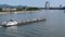 Tanker on the Main River in Frankfurt, Germany