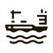Tanker At Sea Icon Vector Glyph Illustration