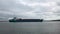 Tanker ship on a Baltic Sea in Swinoujscie town