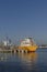 Tanker ship docked at the Oil Terminal