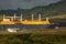 Tanker ship in the Panama Canal