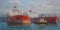 Tanker ships, classic handmade painting