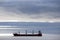 Tanker in the Straits of Magellan, Chile