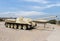 Tanks are on the Memorial Site near the Armored Corps Museum in Latrun, Israel