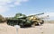 Tanks are on the Memorial Site near the Armored Corps Museum in Latrun, Israel