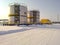 Tanks with oil owned oil company Rosneft.