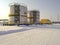 Tanks with oil owned oil company Rosneft.