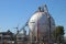 Tanks and pipes in the chemical industries of Air Products in the Botlek Harbor in Rotterdam.