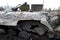 Tanks on the Ukrainian front line conflict military