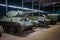 Tanks and vehicles of the Second World War in the Museum of military equipment in Central Russia.