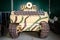 Tanks and vehicles of the Second World War in the Museum of military equipment in Central Russia.