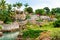 TANNA ISLAND, VANUATU - JULY 20, 2019: View of the hotel building Evergreen Resort