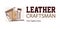 Tanner or leather craftsman logo template. Leather craft handmade market vector design. Ð¡oncept for workshop repair or