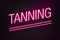 Tanning parlour neon sign