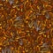 Tansy twigs pattern. Brown dark autumn background.