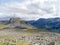 Tantalising glimpse of Sprinkling Tarn, Lake District