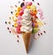 Tantalizing Assortment of Colorful Fruit Ice Creams