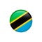 Tanzania flag vector isolated 5
