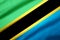 Tanzania realistic flag illustration.