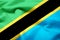 Tanzania realistic flag illustration.