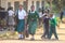 Tanzanian public high school students in school uniform are smiling