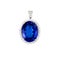 Tanzanite, Blue Gemstone, Pendant, with Diamonds