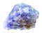 Tanzanite blue violet zoisite rock isolated