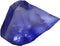 Tanzanite stone, colorful gemstone clipart. AI-Generated.