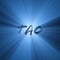 Tao word symbol shining light flare