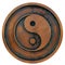 Taoism symbol on the copper metal coin
