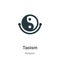 Taoism vector icon on white background. Flat vector taoism icon symbol sign from modern religion collection for mobile concept and
