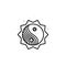 Taoism, yin yang, China culture icon. Element of China culture icon. Thin line icon for website design and development, app