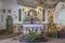 TAORMINA, ITALY - APRIL 9, 2018: The interior of chruch Chiesa Madonna della Rocca over the town