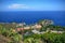 Taormina, Italy, Sicily August 26 2015. The splendid panorama from the Greek theater