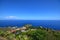 Taormina, Italy, Sicily August 26 2015. The splendid panorama from the Greek theater