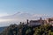 Taormina - Luxury San Domenico Palace Hotel with panoramic view on snow capped Mount Etna volcano in Taormina, Sicily