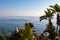 Taormina - Scenic view on sunny day from the touristic paradise island Isola Bella in Taormina, Sicily, Italy, Europe, EU.